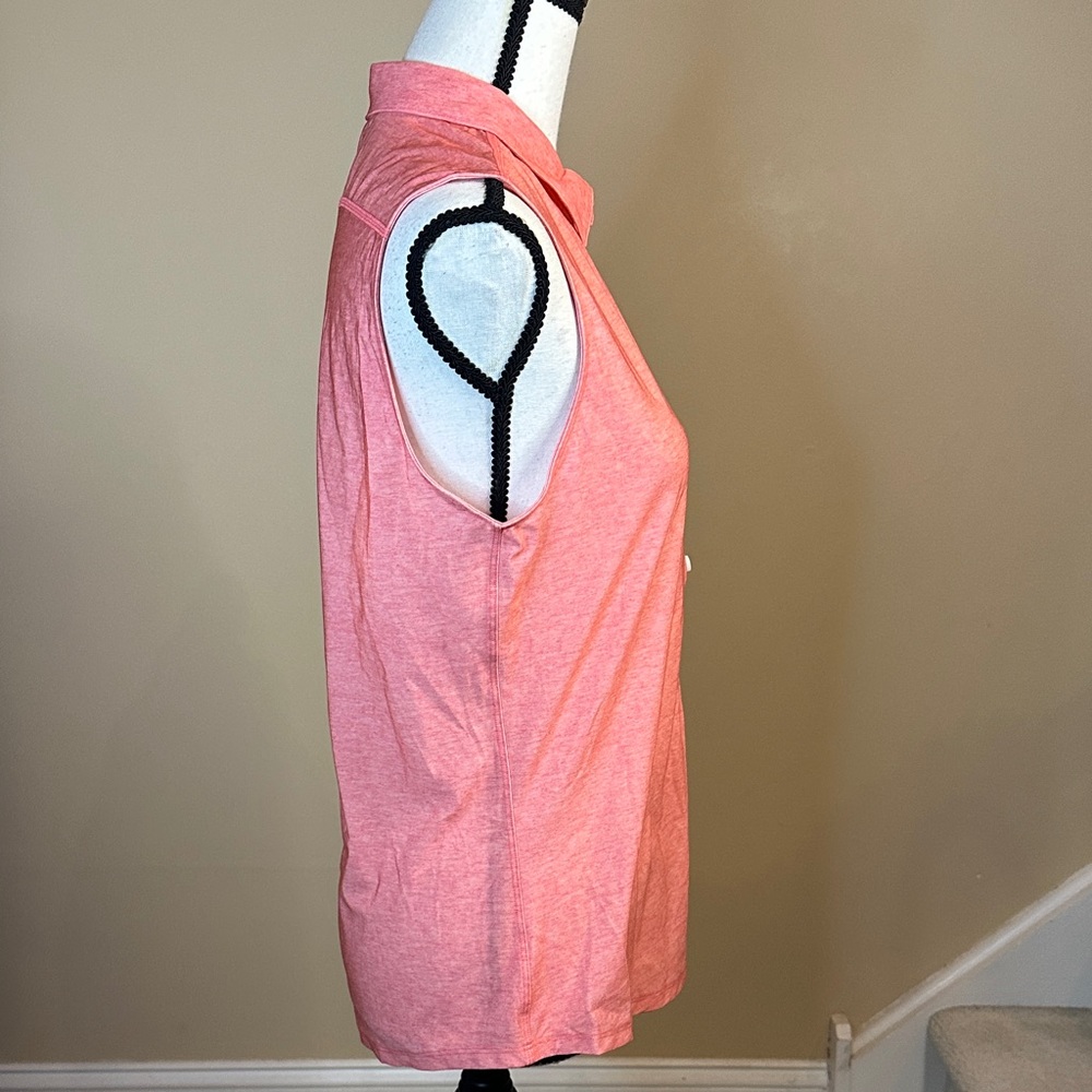 FORAY GOLF Core Sleeveless Polo in Pink - LPGA logo - Picture 8 of 17